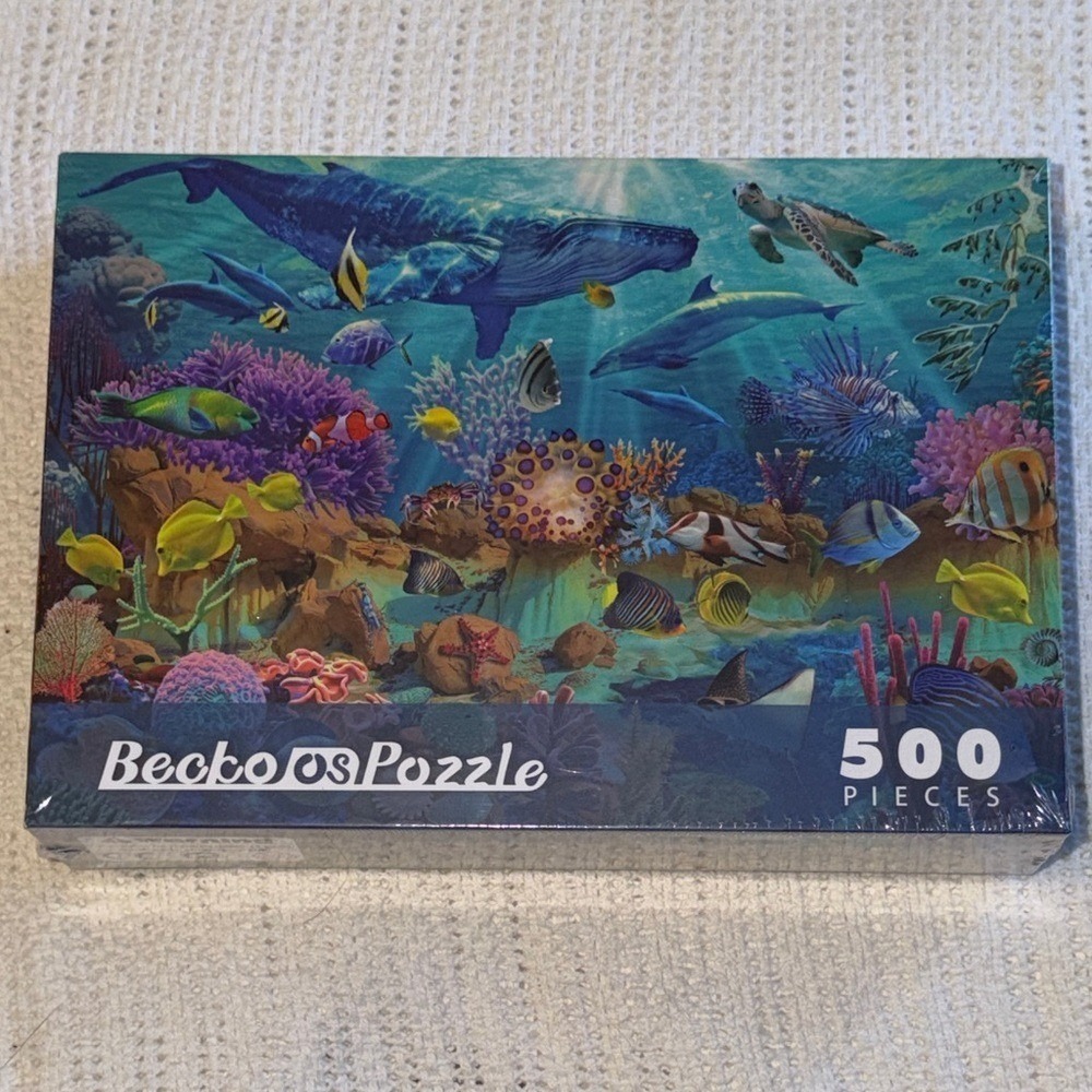 Becko US 500 Piece Jigsaw Puzzle Undersea World Ocean Whale Coral Reef WGPT065
